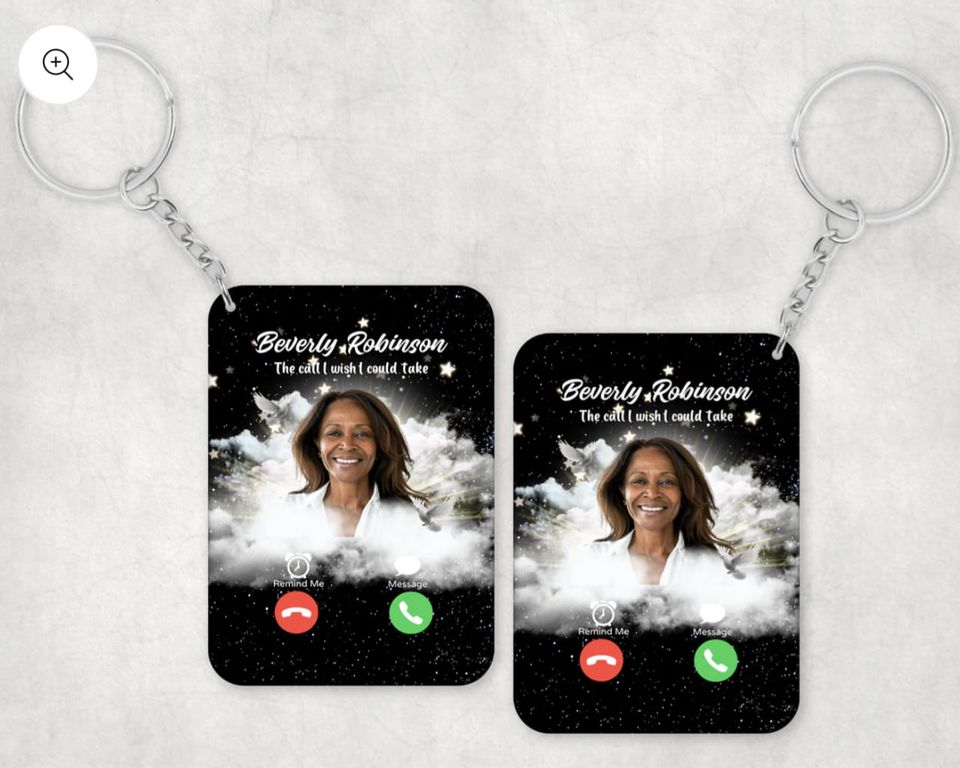 Personalized Memorial Keychain - Double Sided