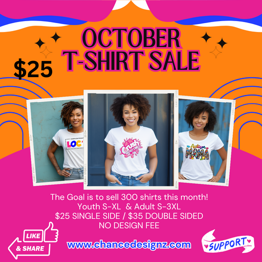 October Custom T-shirt Sale